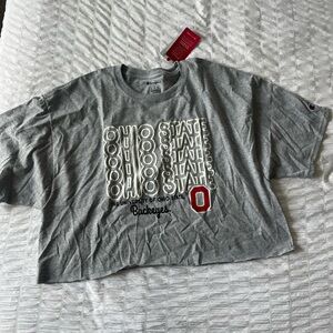 Ohio State champion cropped T-shirt